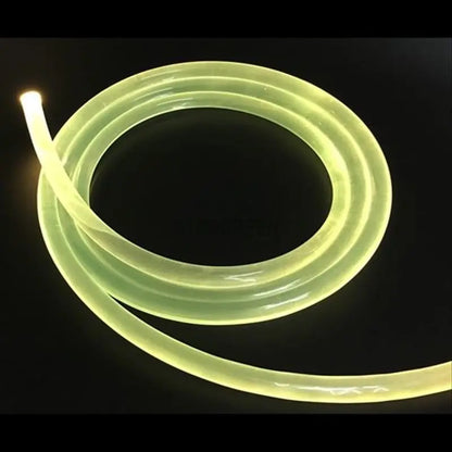 1~100 MeterX Supper Bright Solid Core Side Glow Fiber Optic Cable 1.5~14mm Diameter Transparent Optic Fiber Cable