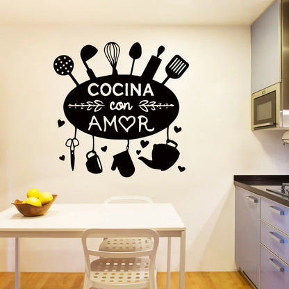 2020 New Sticker Spanish Quote Wall Stickers For Office Room Wall Decal Vinyl Wallpaper vinilo Poster Mural pegatinas de pared