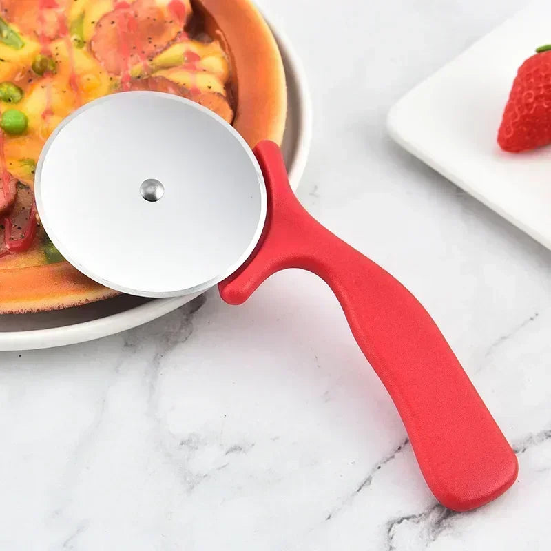 Stainless Steel Pizza Cutter Pastry Roller Cutter Pizza Knife Cookies Roller Wheels Scissors Baking Utensils Kitchen Accessories