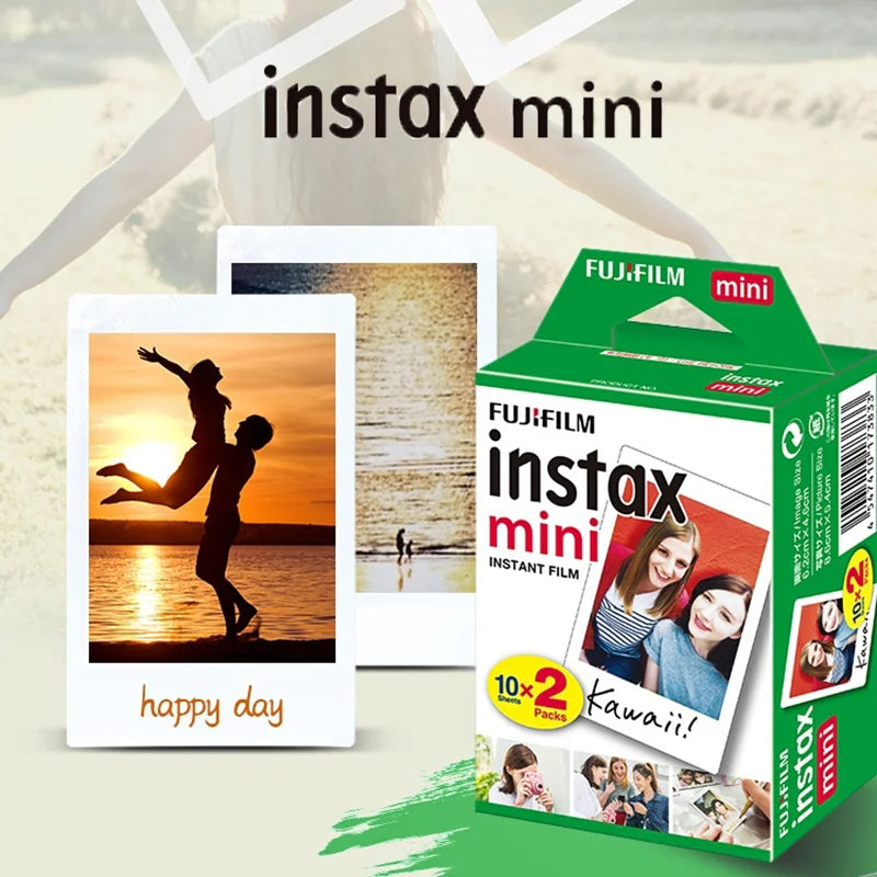 10/20/40/80/200 Sheets Fujifilm instax Mini 11 12  9 7+ 90 3 Inch White Edge Films For Instant Mini Camera 25 50s 90 Photo Paper