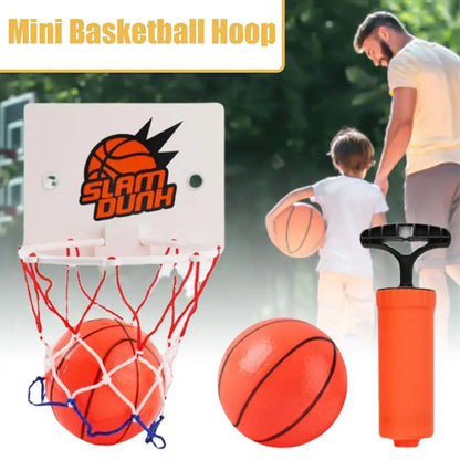 1 set Mini Basketball Backboard Hoop Netball Board Box Set Kids Indoor Game Kids Toys