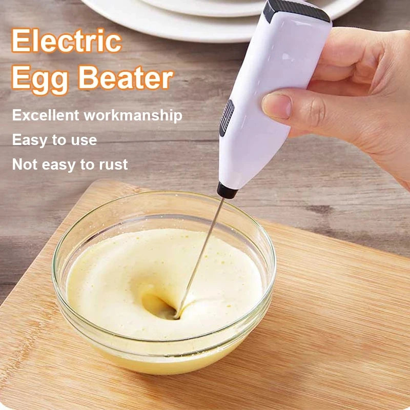 1 PCS Milk Frother Handheld Mixer Foamer Coffee Maker Egg Beater Cappuccino Stirrer Mini Portable Blender Kitchen Whisk Tool