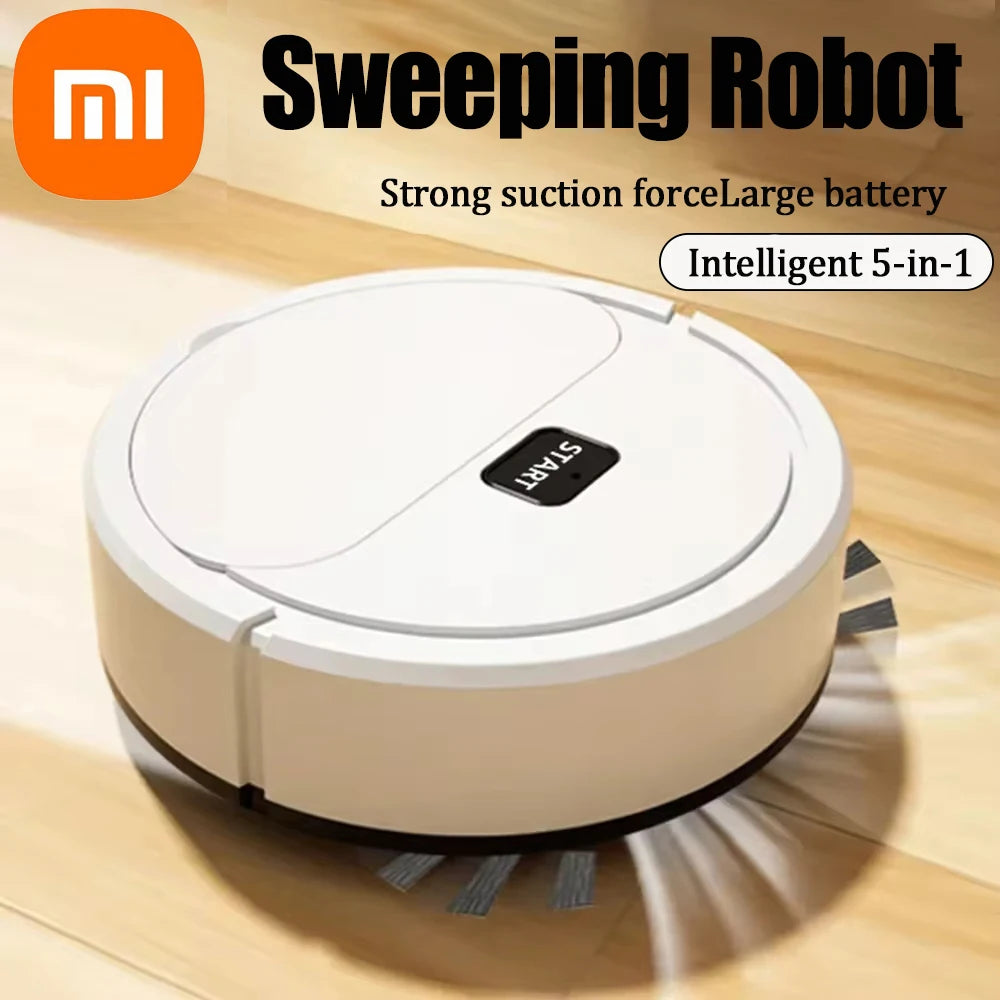 Xiaomi Portable Home Automatic Floor Robot  Mini Intelligent Vacuum Cleaner USB Rechargeable Wet and Dry 5-in-1 Home Sweeper