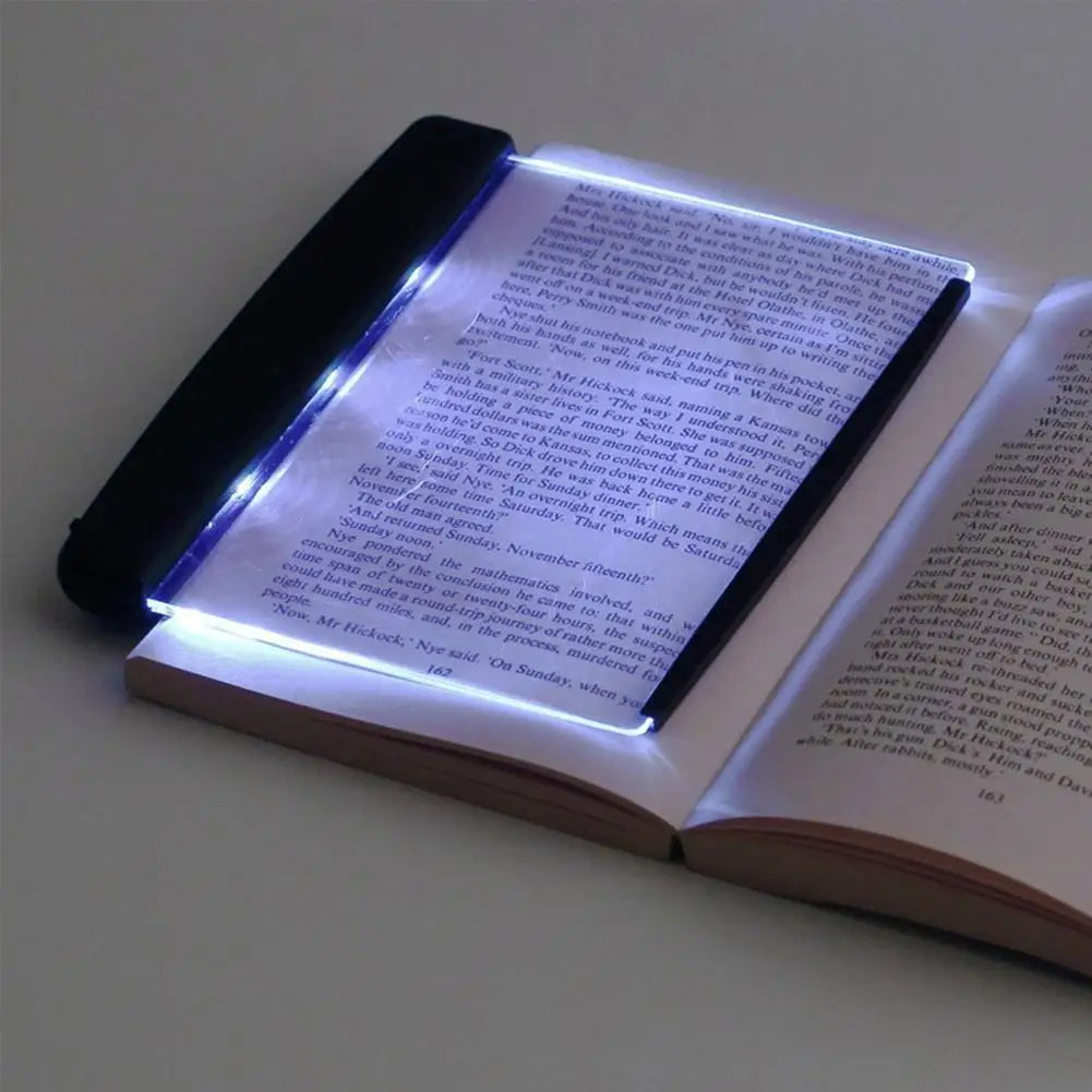 Student LED Tablet Book Light Reading Night Light Eye Protection Book Light Children Night Reading Lamp Flat Travel Desk Lamp