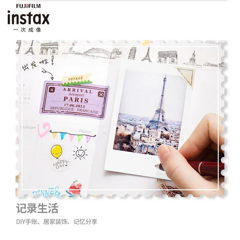 10/20/40/80/200 Sheets Fujifilm instax Mini 11 12  9 7+ 90 3 Inch White Edge Films For Instant Mini Camera 25 50s 90 Photo Paper