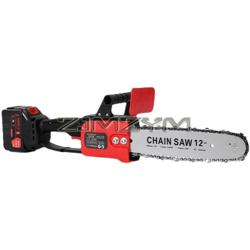 12-Inch Brushless Portable Chainsaw Garden Timber Felling Saw Cutter Power Tools Cordless Chainsaw