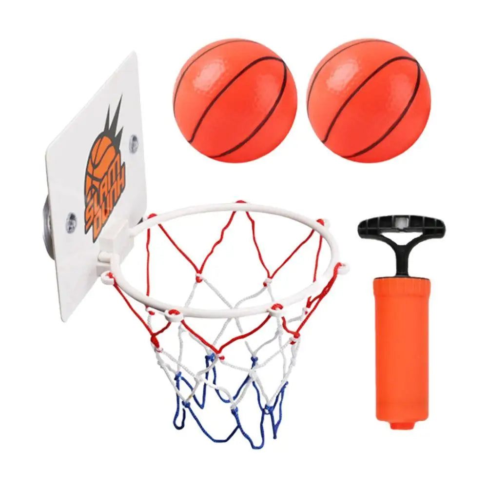 1 set Mini Basketball Backboard Hoop Netball Board Box Set Kids Indoor Game Kids Toys