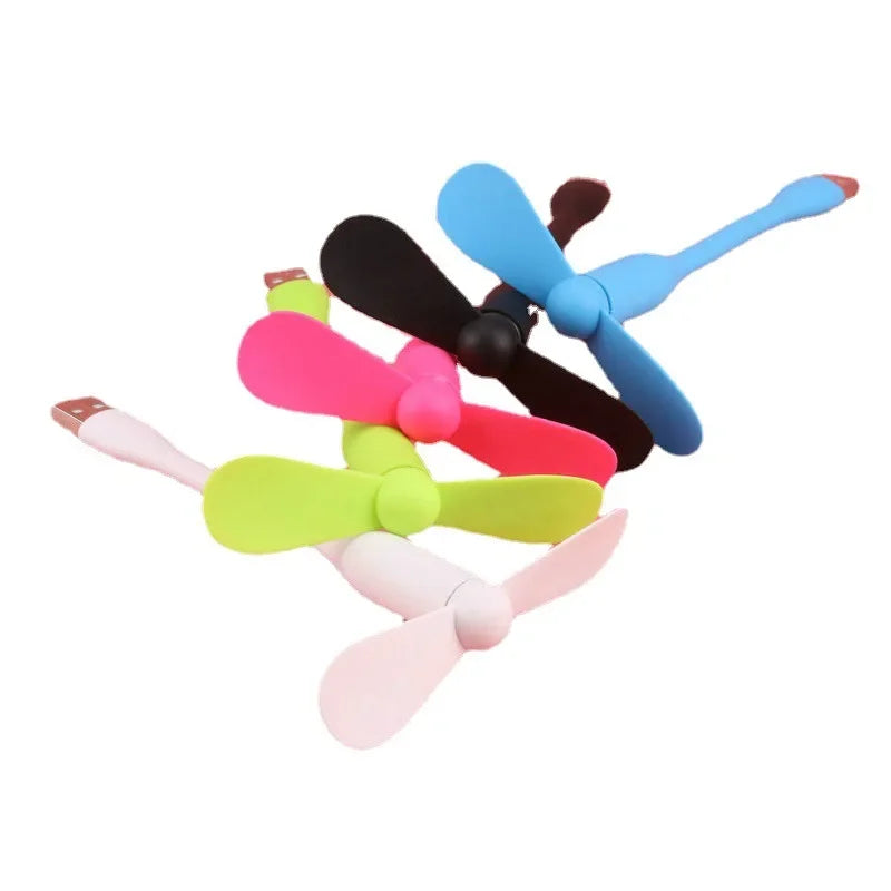 USB Small Fan Flexible Bendable Fan For Power Bank Laptop PC AC Charger Portable Hand Cool Mini Fan For Computer Summer Gadget