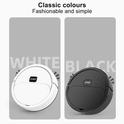 2024 Automatic Portable Mini Home Floor Robotic Vacuum Cleaner USB Rechargeable Wet Dry Three-In-One Sweeping Machine for Home