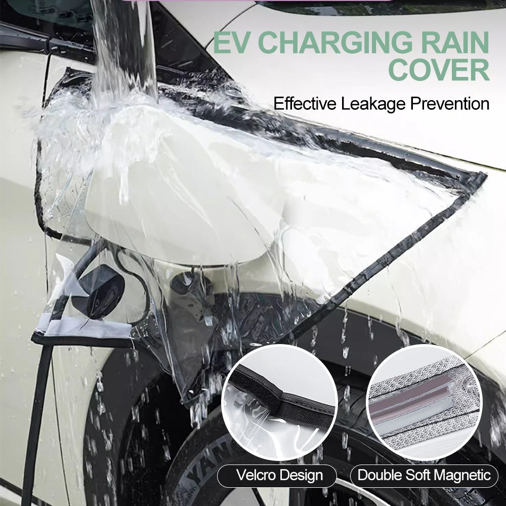 Universal Car Charging Rain Cover Electric Vehicles Charger Plug Port Protection Waterproof Electric Car Charging Gun Cover