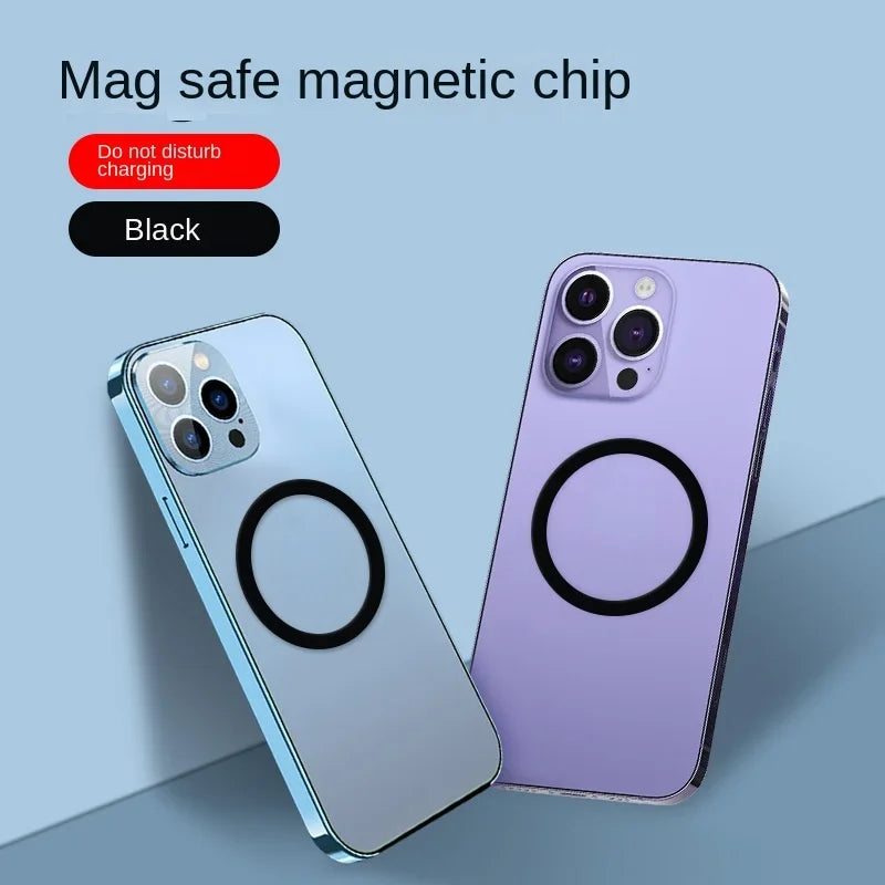 Universal Magnetic Metal Plate Ring for Magsafe Wireless Charger Iron Sheet Sticker Magnet Car Phone Holder Mini Sticker