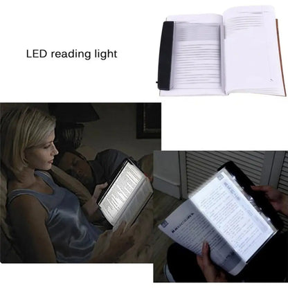 Student LED Tablet Book Light Reading Night Light Eye Protection Book Light Children Night Reading Lamp Flat Travel Desk Lamp