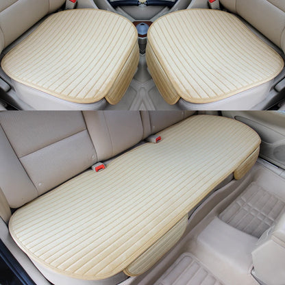 Warm Car Seat Cover for Front Rear or Full Set Flocking Chair Protector Seat Cushion Pad Mat Non Slide Auto Universal