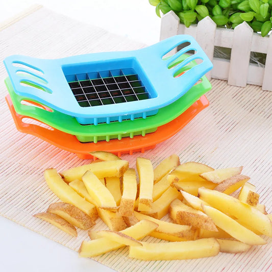 Stainless Steel Potato Cutter Kitchen Accessory Vegetable and Fruit Slicer Chopper Kitchen Accessories Tools Gadgets Dining Bar