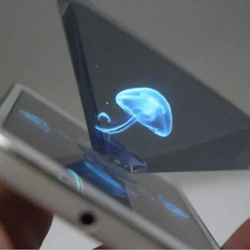 3D Hologram Pyramid Display Projector Video Stand Amplifier Mobile Screen Universal Cell Screen Magnifier For Smart Mobile Phone