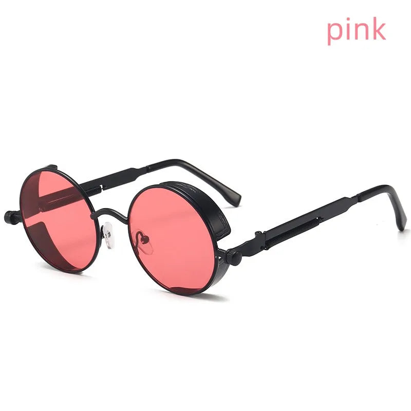 Steampunk Glasses New Fashion Round Sunglasses Europe And The United States Retro Glasses Trend Men and Women Models Sunglasses