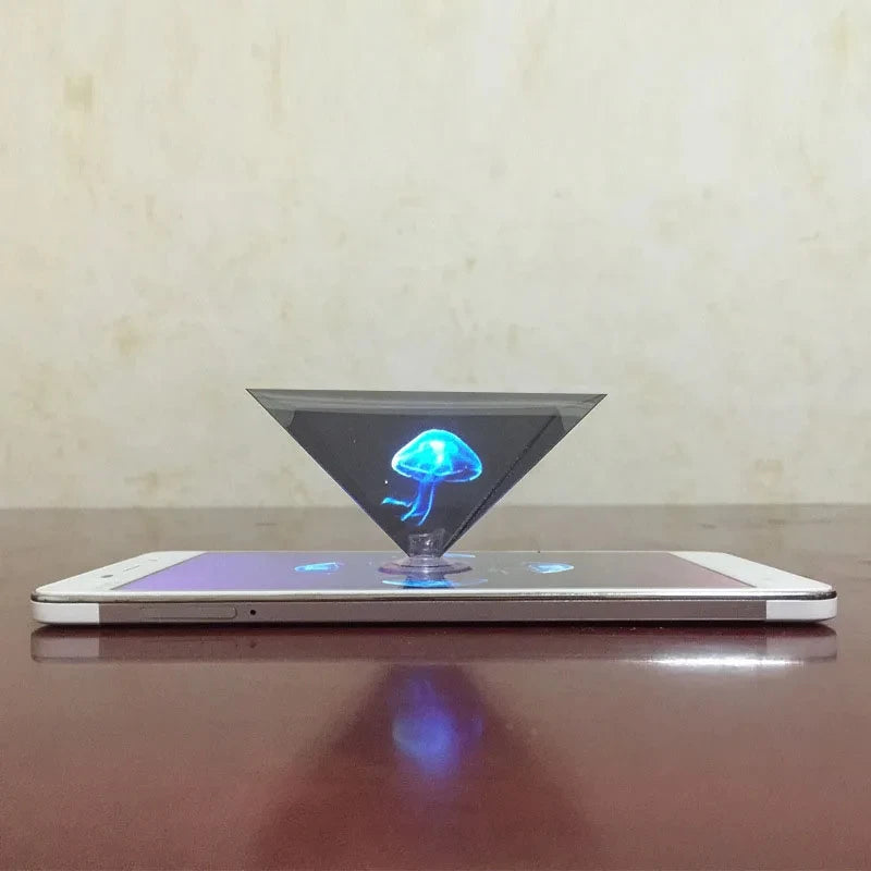 3D Hologram Pyramid Display Projector Video Stand Amplifier Mobile Screen Universal Cell Screen Magnifier For Smart Mobile Phone