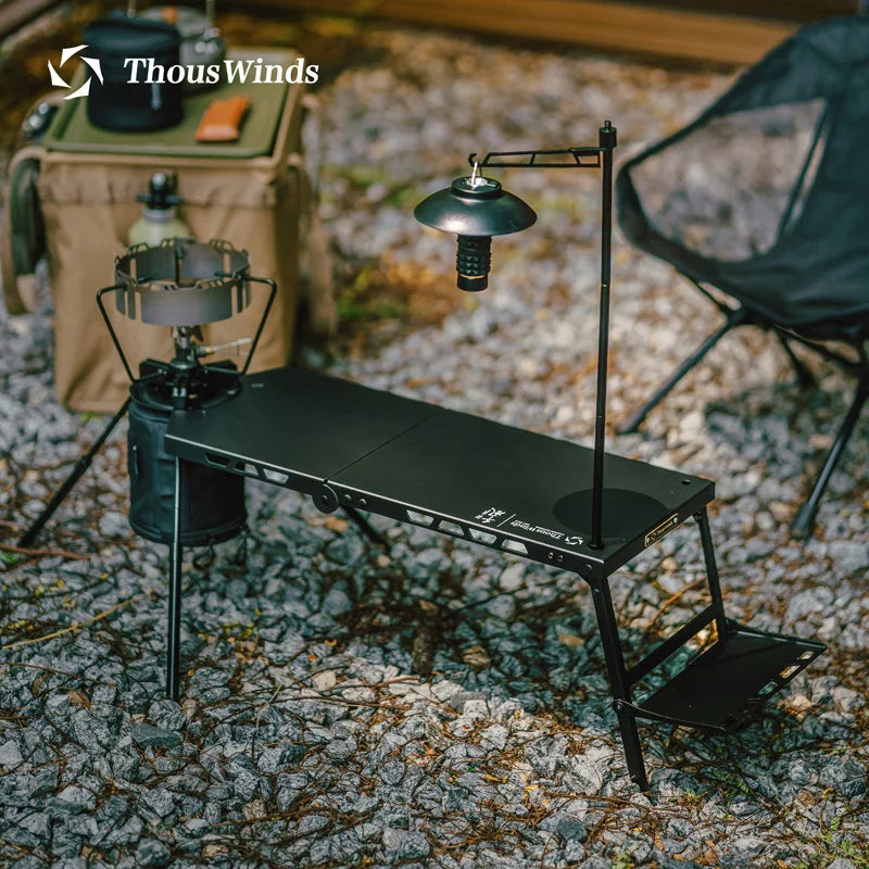 Thous Winds Solo Camping Aluminum Folding Table Lightweight Hiking Camp Stove Table for Picnic Outdoor Ultra Light Tables TW1024