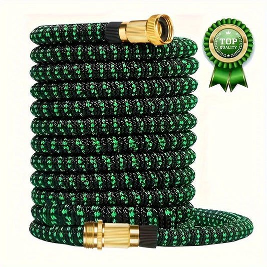 150FT Expandable Flexible Garden Hose - Long-Lasting Leak-Proof Watering Solution with Solid Brass Connectors and 3x Expandable Design for Effortless Gardening - Durable, Kink-Resistant, and Space-Saving