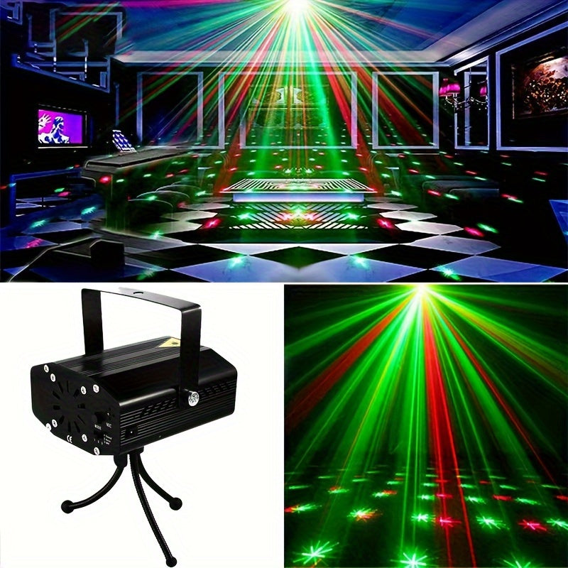 1 Meter USB Disco Laser Light - Color-Changing, Voice-Controlled, Multimode Party Light with Strobe Effect for DJ, Dance, Table, Bar, Birthday, Wedding, Holiday, and Christmas Celebrations